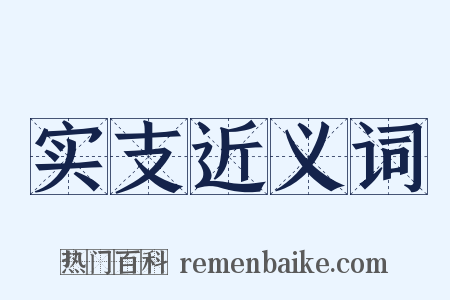 实支近义词是什么意思的图片